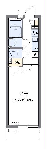 クレイノＭＩＩＷＡの間取り