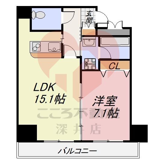 セントラル堺東の間取り