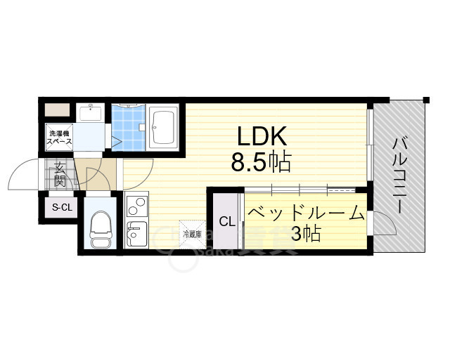 アドバンス江坂東デパールの間取り