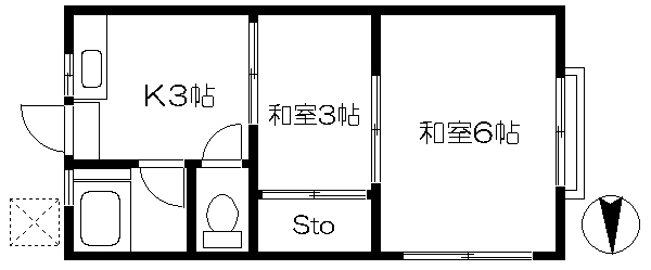 小泉荘の間取り