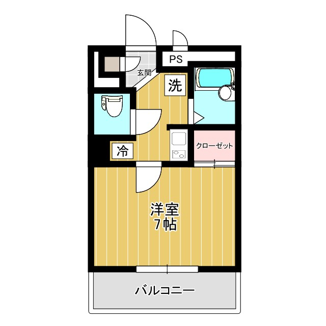 シャルマン安次嶺原の間取り