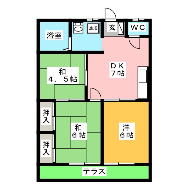 ロジュマン　Ａの間取り