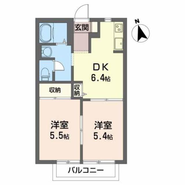 シャンボールハウス　Ｄの間取り