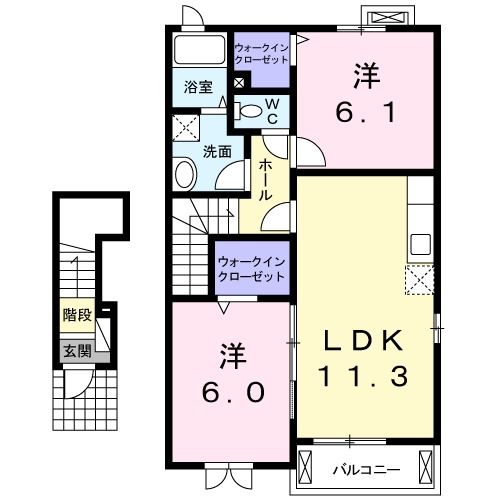 シュライン　IIの間取り