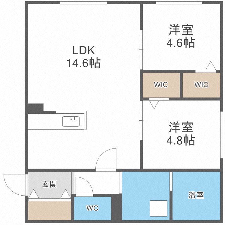 リベルタ澄川の間取り