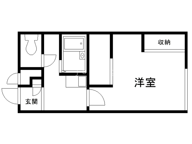 レオパレスハピネスＭの間取り