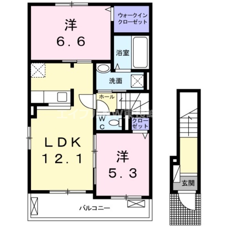 マーレ　プレッソIIの間取り