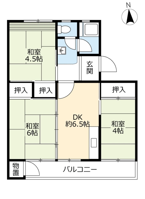 ＵＲ宝台の間取り