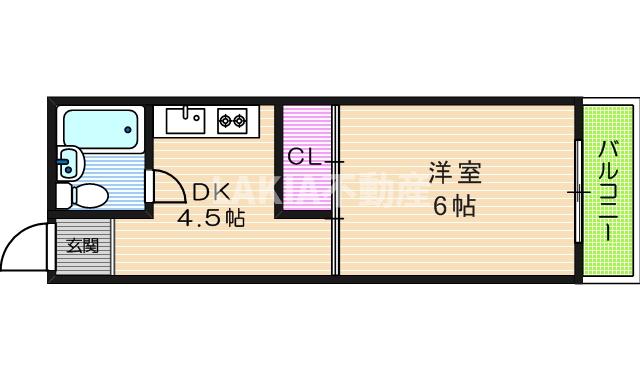 ルネ北畠の間取り