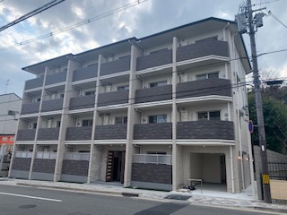 京都市北区紫竹下竹殿町のマンションの建物外観