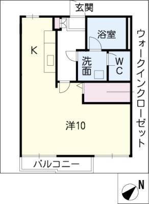 コーポ城西の間取り