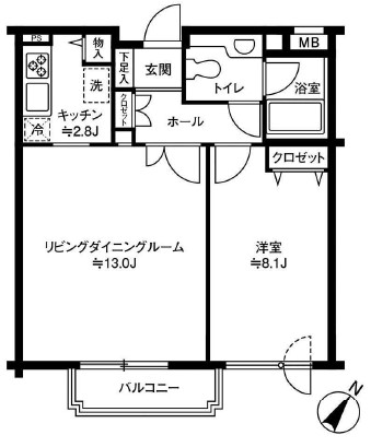 【参宮橋マンションの間取り】