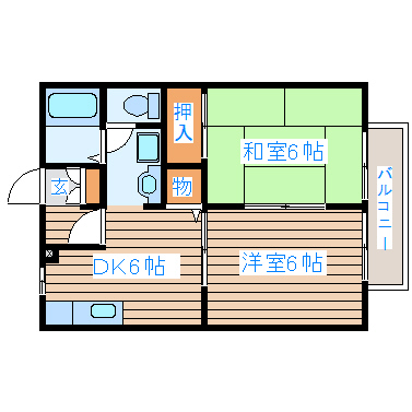 サンライフ中町の間取り