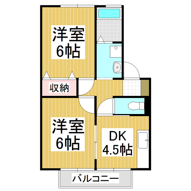 ウィングス三郷　Ｂ棟の間取り