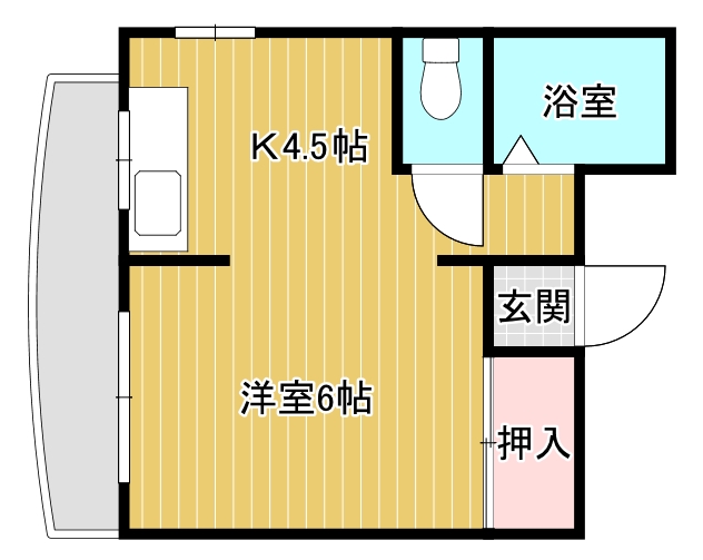 Kフロントビルの間取り