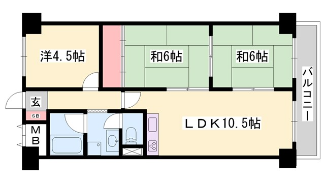 エバーグリーン車崎の間取り