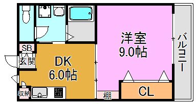 パレス高井田の間取り