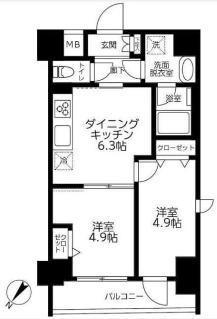 ルフレ　プレミアム向島の間取り