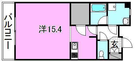 松山市清水町のマンションの間取り