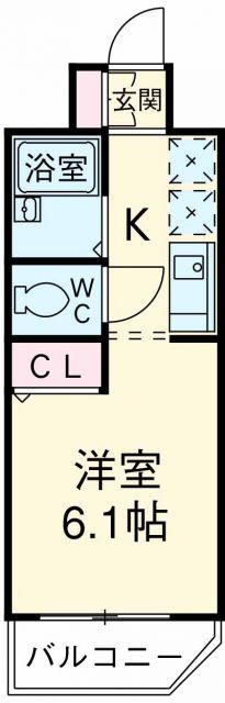 松戸市東松戸のマンションの間取り