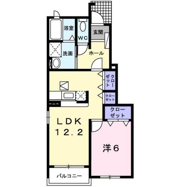 木更津市請西南のアパートの間取り