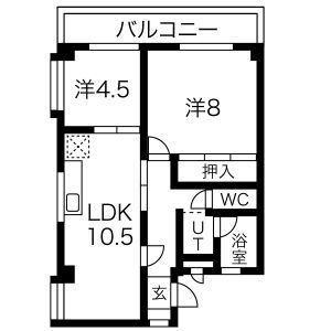 ハイツむすぶの間取り