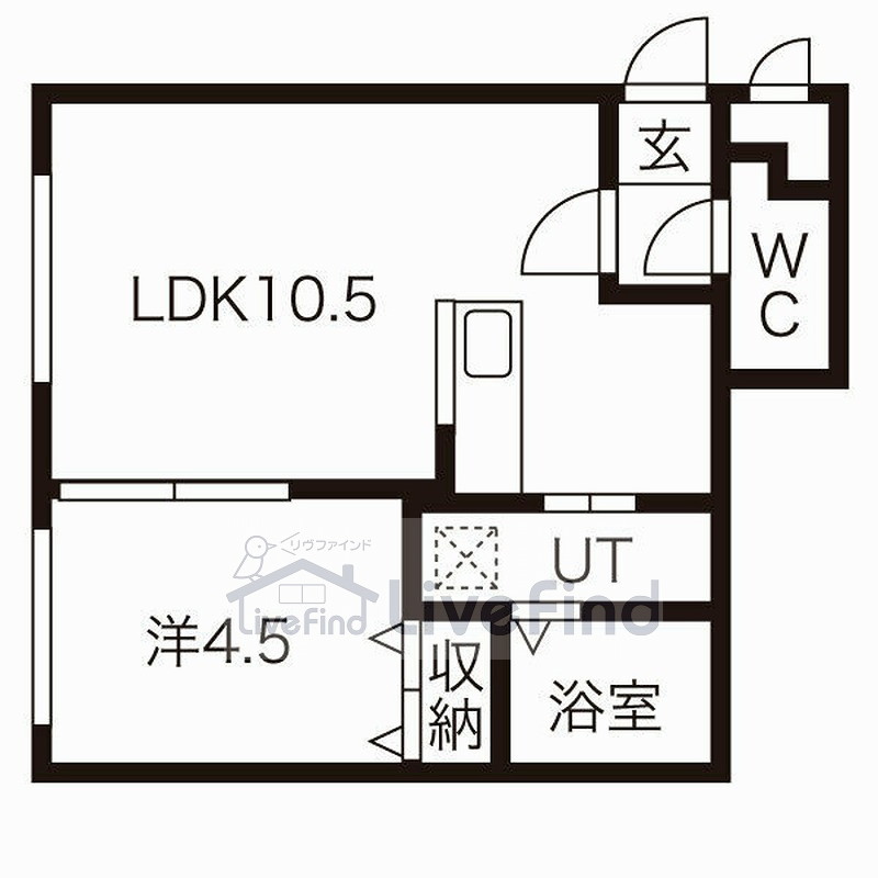 札幌市南区澄川三条のマンションの間取り