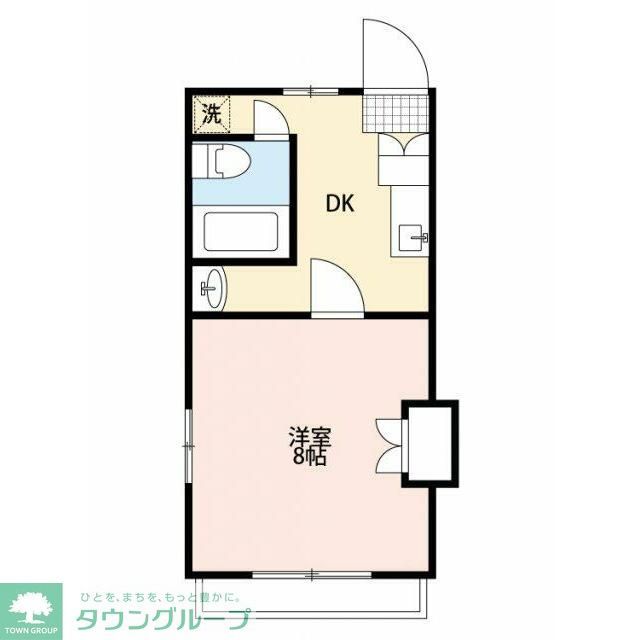 町田市玉川学園のアパートの間取り