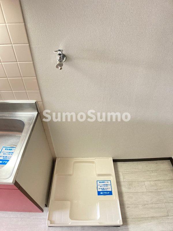 洗面設備　脱衣スペースもあります