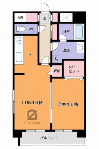シェソワ東桜の間取り写真
