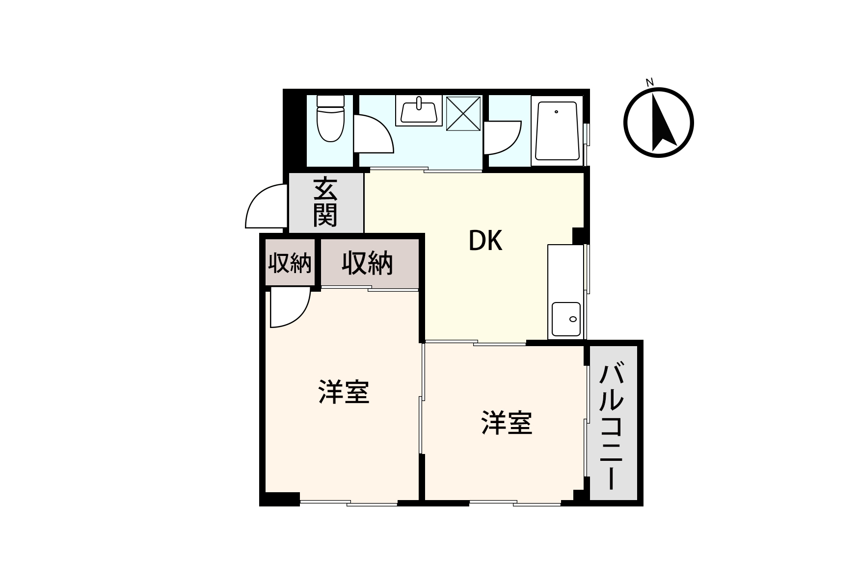 アシスト浜松マンションの間取り写真