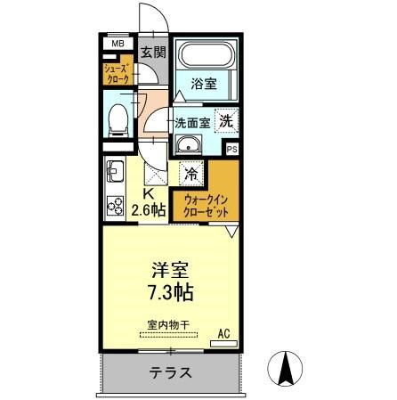 地下鉄東山線 岩塚駅 徒歩4分 3階建 築10年の間取り写真