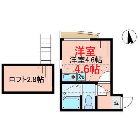 ＪＲ京浜東北線 蒲田駅 徒歩14分 3階建 築12年の間取り写真