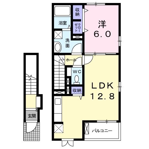 ＪＲ東海道本線 富士駅 バス乗車時間：22分 最寄りバス停で下車 徒歩15分 2階建 築13年の間取り写真