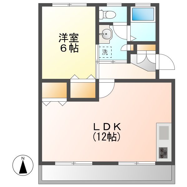 ポプラヶ丘コープ15号棟の間取り写真