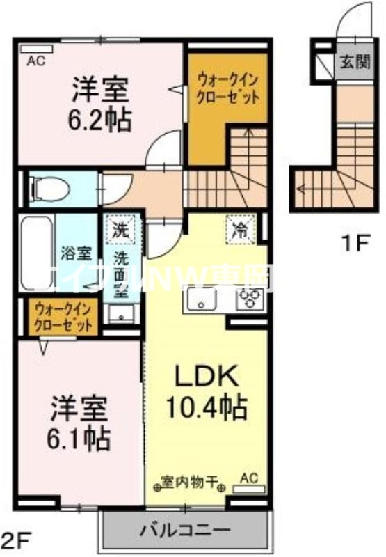 グランツ長岡の間取り写真