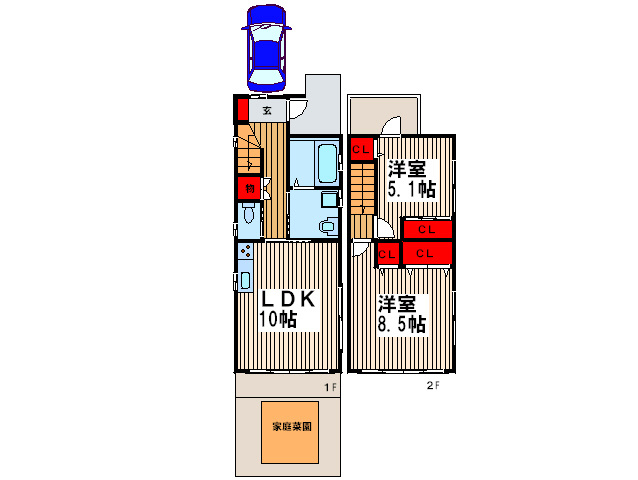 アバンテ南鳩ヶ谷A棟の間取り写真