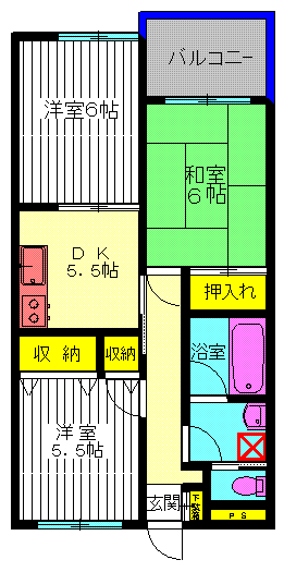 ピークコースト綾瀬の間取り