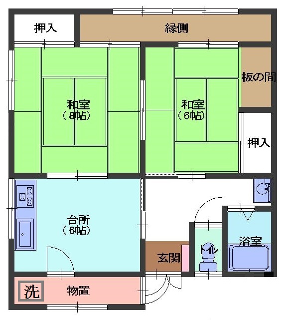 村上ハイツの間取り