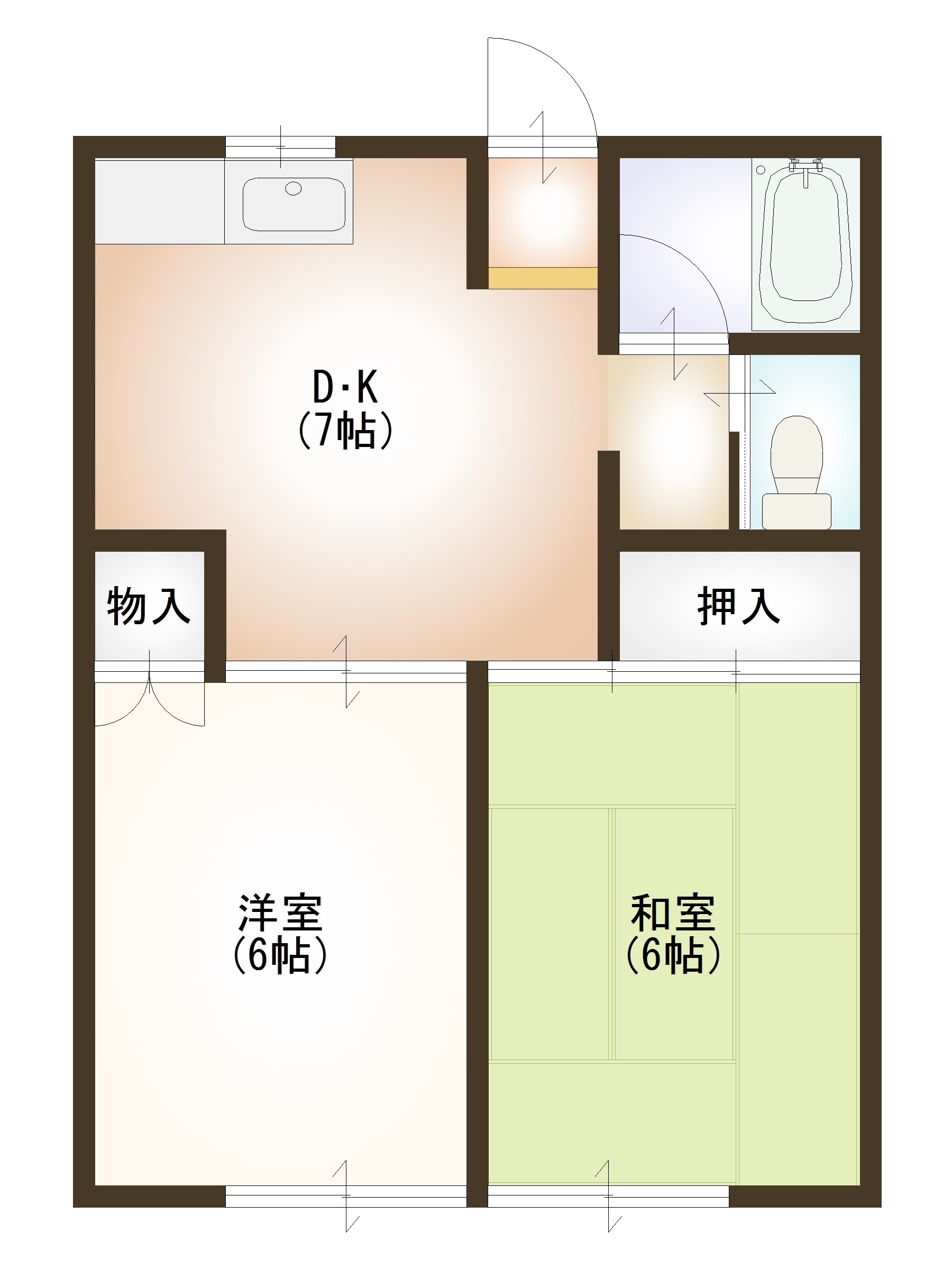 リバーサイド谷頭IIIの間取り