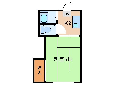 アルコーブ中倉の間取り