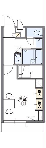 レオパレスグリスィーニヤの間取り