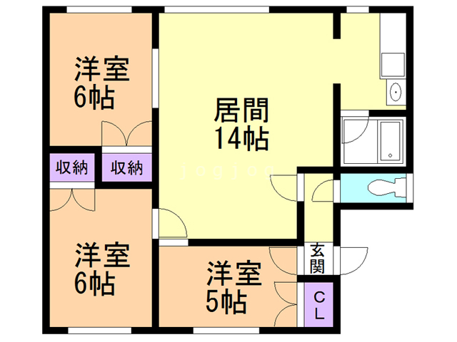 エメラルド４１０（大）の間取り