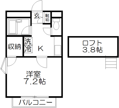 東京都板橋区成増４（アパート）の賃貸物件の間取り