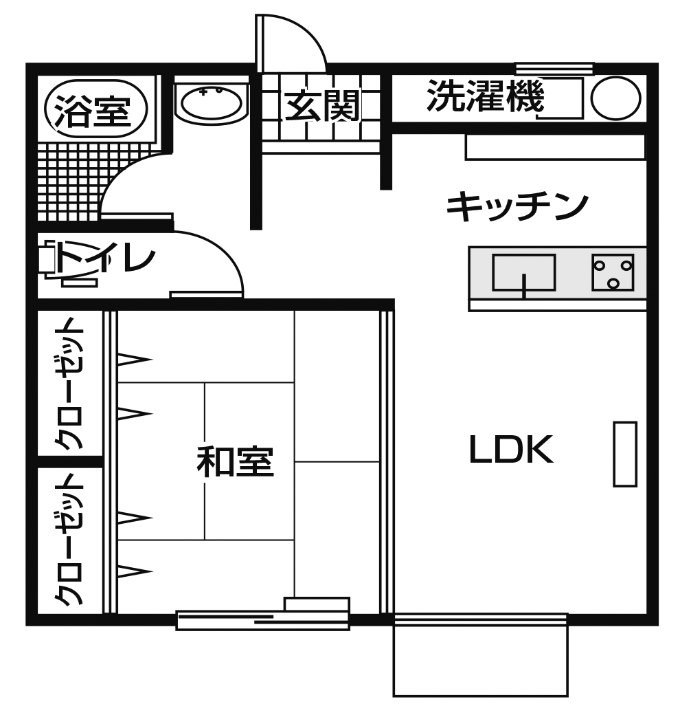 コーポアズマ東花王館（オール電化）の間取り