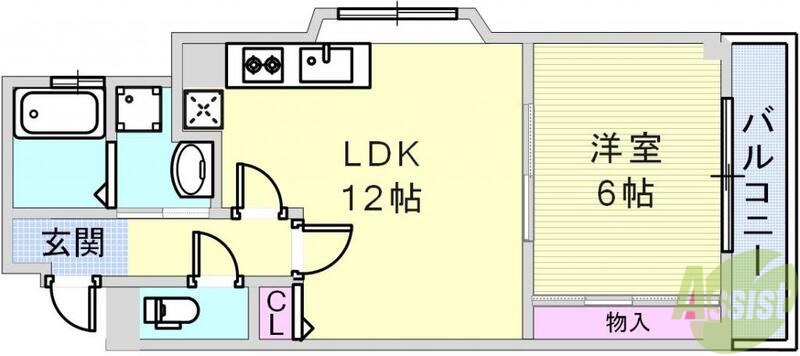 サウサリートコウベの間取り