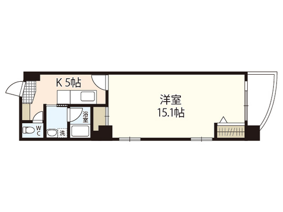 【広島市中区堺町のマンションの間取り】