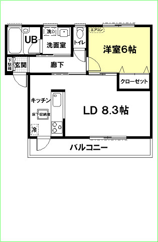 アーバニズム６２Ｂの間取り