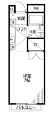 エルム高幡B棟の間取り