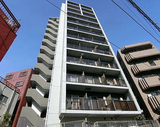 渋谷区恵比寿のマンションの建物外観
